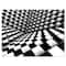 Designart - Optical Black and White Pattern - Abstract Canvas Art Print